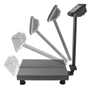 Sistema plegable de la Báscula Rhino BAPCA-500 para fácil almacenamiento y transporte