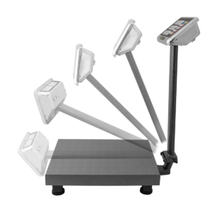 Sistema plegable de la Báscula Rhino BAPCA-500 para fácil almacenamiento y transporte