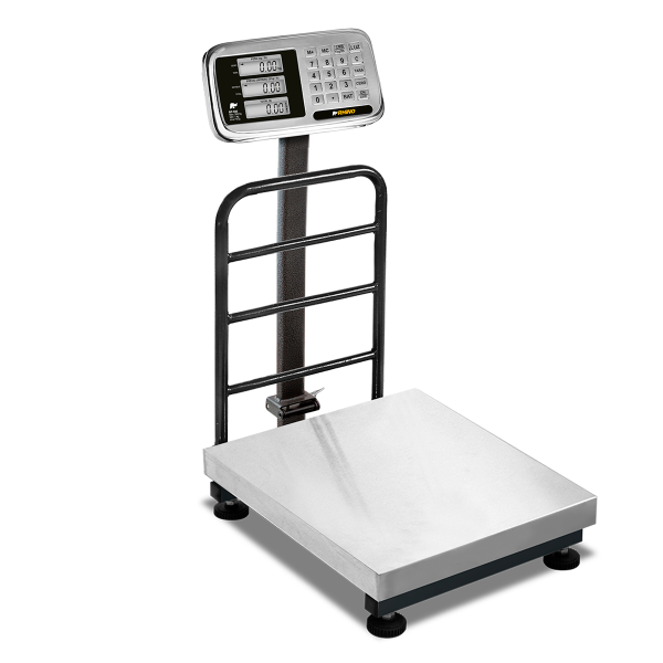 Báscula de Plataforma Plegable Rhino BP-500 | 500 kg con Indicador de Acero Inoxidable