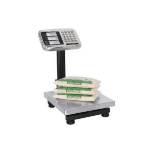 Báscula inoxidable Rhino BP-80 de 80 kg pesando bolsas de azúcar