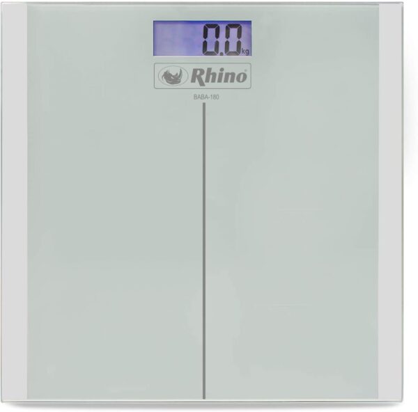 Rhino BABA-180 Báscula Baño Automatico Backlight Cristal Templado 180 kg