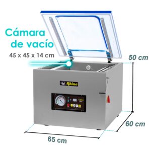 Cámara de vacío amplia de 45 x 45 cm