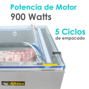 Empaque al vacío de carnes en la EVAC-20