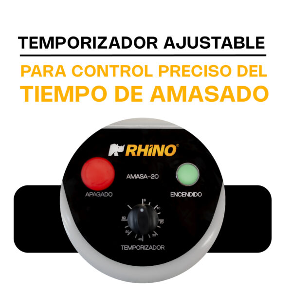 Rhino AMASA-20 Amasadora 20 Litros 127 v - Imagen 6