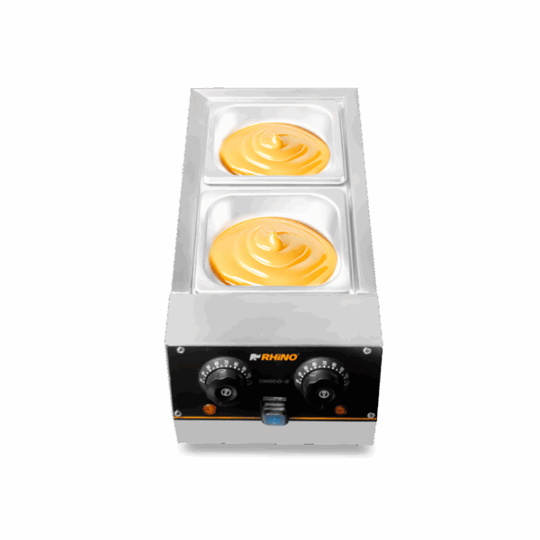 Panel de control de la Templadora CHOCO-2 con regulador de temperatura y selector independiente