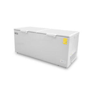 Congelador horizontal Rhino CONGECO-24X vista diagonal con tapa cerrada