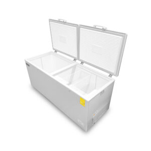 Congelador horizontal Rhino CONGECO-24X vista superior con ambas tapas abiertas