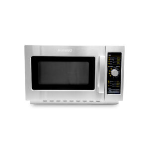 Vista frontal del horno RHINO HOMIC-12A en acero inoxidable