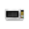 Vista frontal del horno RHINO HOMIC-12D con puerta cerrada en acero inoxidable