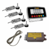 Kit profesional Rhino con 4 celdas de carga, caja suma, indicador digital I-QY y cable de conexión