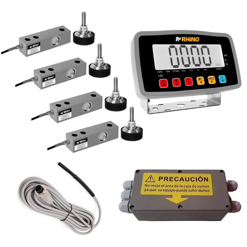 Kit de Celdas de Carga Rhino 2T con Indicador I-QY y Caja Suma | IP68 Clase C3
