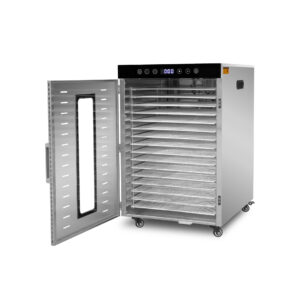 Deshidratador de alimentos Rhino DESALI-16 acero inoxidable vista lateral