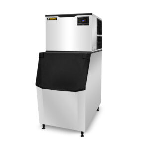 Fábrica de hielo RHINO FAHIEL-230 abierta con panel digital y sistema interior