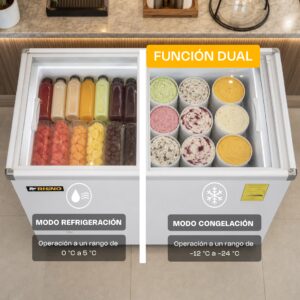 Función dual de refrigeración y congelación del Rhino CONGECRI-7P