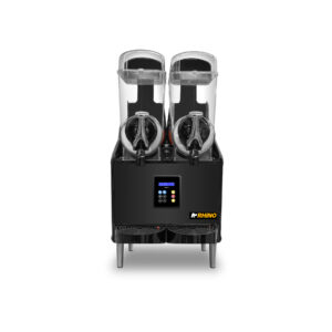 Máquina granizadora premium Rhino MAGRA-2TX vista frontal con dos tolvas