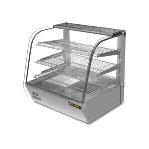 Vitrina caliente Rhino VICAMO-120L de 120 litros vista lateral izquierda