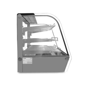 Vitrina caliente de mostrador Rhino VICAMO-120L vista de perfil