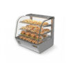 Vitrina caliente Rhino VICAMO-120L con alimentos calientes distribuidos en tres parrillas