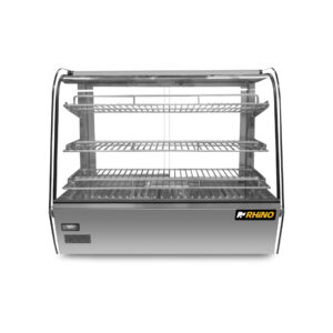 Vitrina caliente de mostrador Rhino VICAMO-160L vista frontal