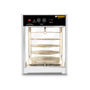 Vitrina exhibidora de pizza Rhino VICAPI-177L iluminada con cuatro niveles