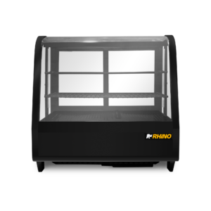 Vitrina refrigerada Rhino VIREMO-100 de 76 litros vista frontal