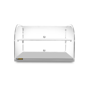 Vitrina neutra curva Rhino VITNEU-45C de 45 litros vista frontal