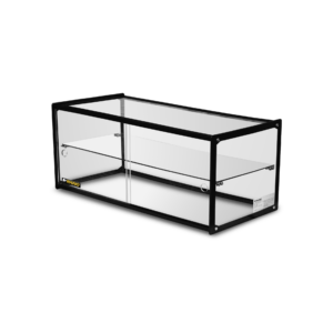 Vitrina neutra recta Rhino VITNEU-90R de 90 litros vista en perspectiva