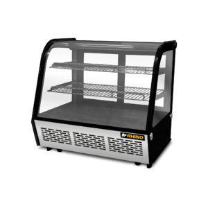 Vitrina refrigerada de mostrador Rhino VIREMO-120 vista frontal en perspectiva