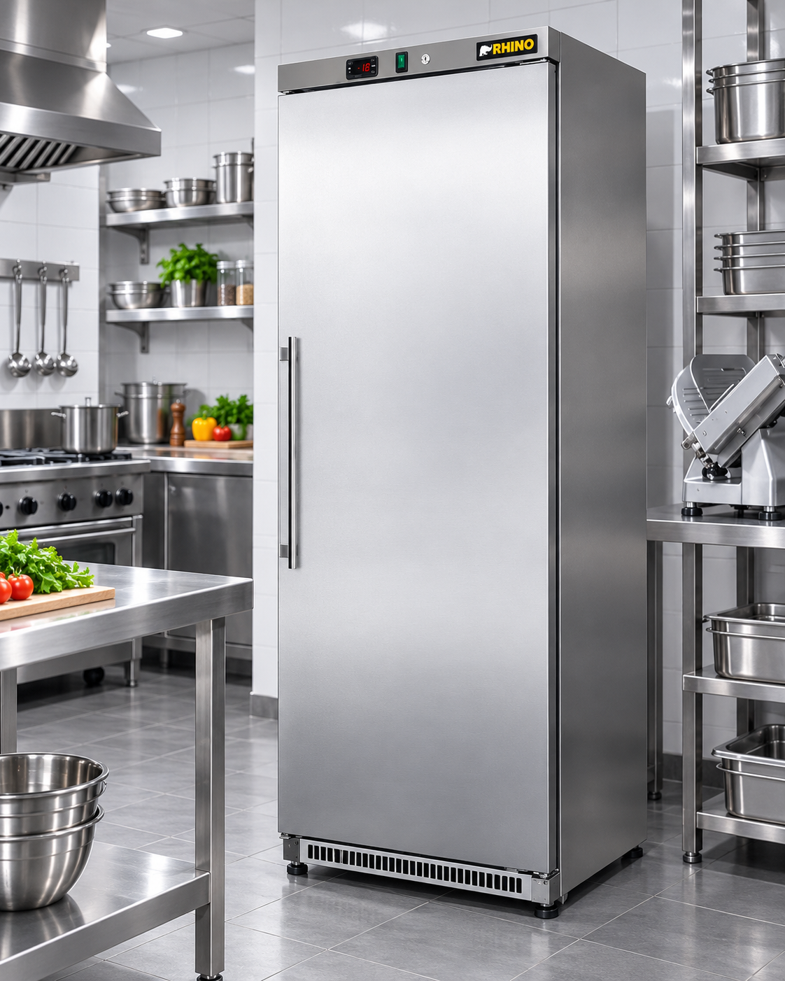 Refrigerador Vertical Rhino REVEAB-19S | 19 Pies 387 L Puerta Sólida - Imagen 2